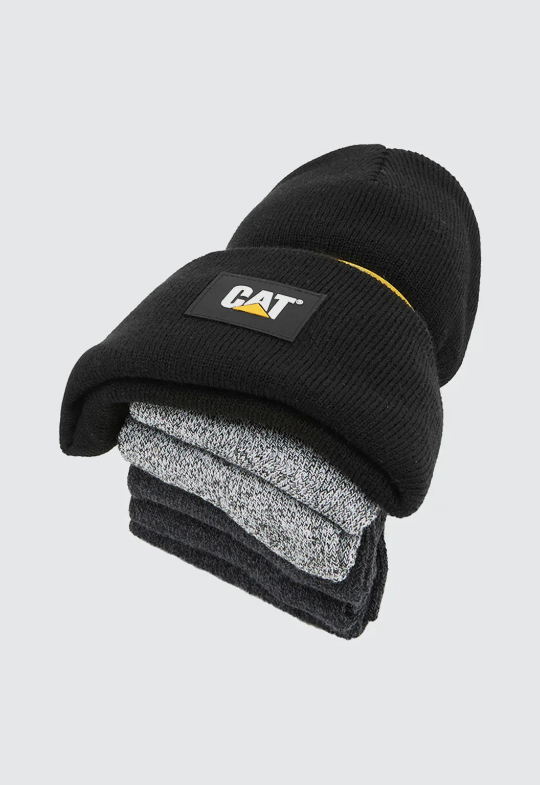 CAT Workwear Logo Knit Cap/ 5-Sock Bundle (1490049)