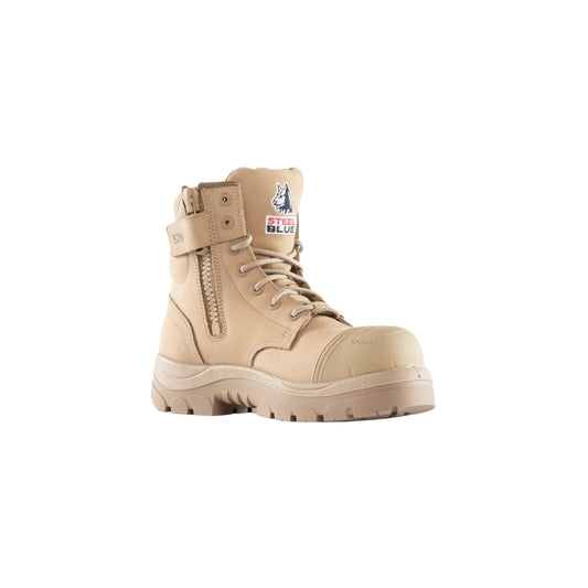 Steel Blue Argyle Ladies Scuff Composite Boot (518579)