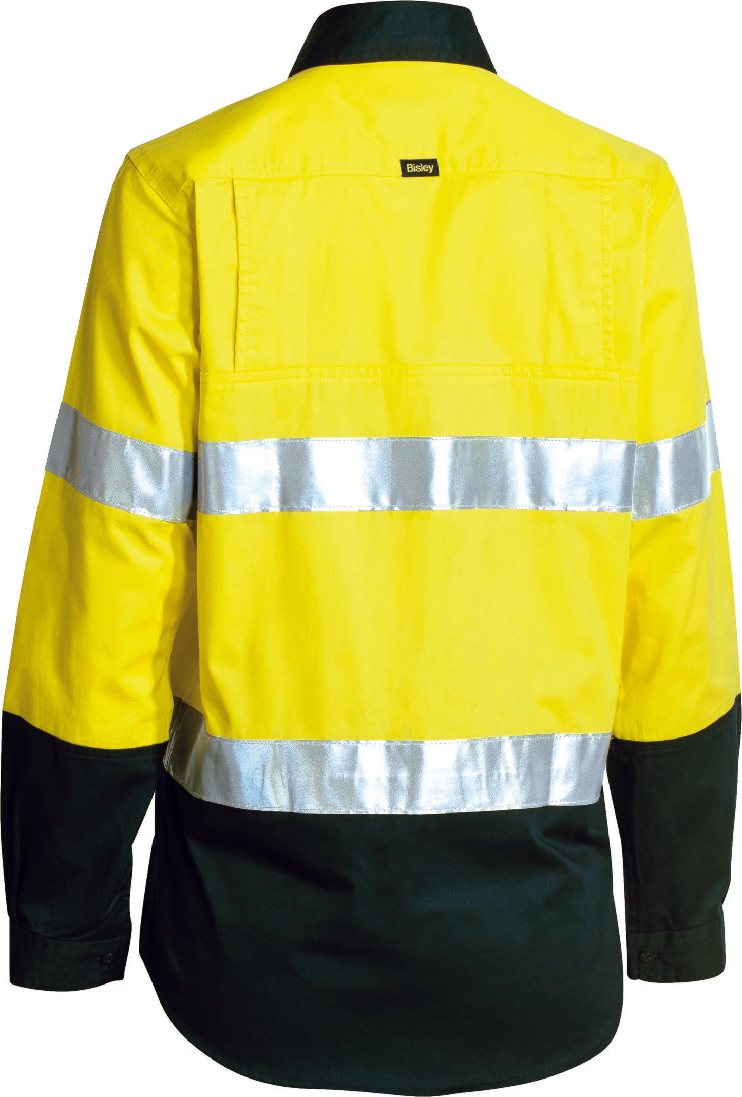 Bisley Womens 3M Taped Two Tone Hi Vis Cool Lightweight Shirt Long Sleeve (BL6896)
