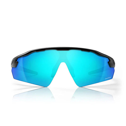 Safestyle Phantoms Matte Black Frame Reflectors Blue Lens (PHMBBT100)