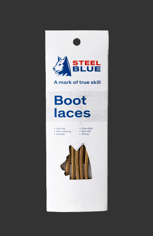 Steel Blue PK 10 Laces Retail Wheat/Brown