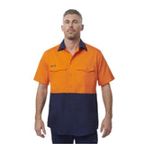 King Gee Workcool 2 Hi-Vis Two Tone Short Sleeve Drill Work Shirt ( K54875)