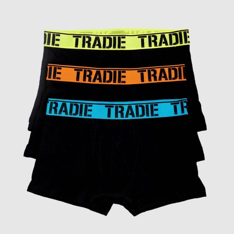 Tradie 3pk Fitted Trunks (MJ1194WK3)