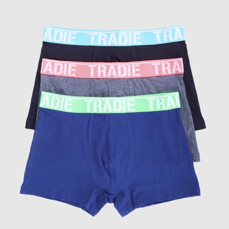 Tradie 3pk Fitted Trunks (MJ1194WK3)