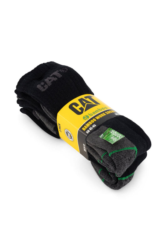 CAT Workwear 3 Pack Bamboo Sock Medium (P235300)