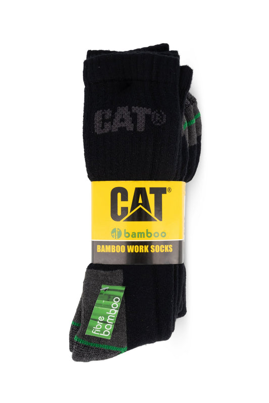 CAT Workwear 3 Pack Bamboo Sock Large (P735300)