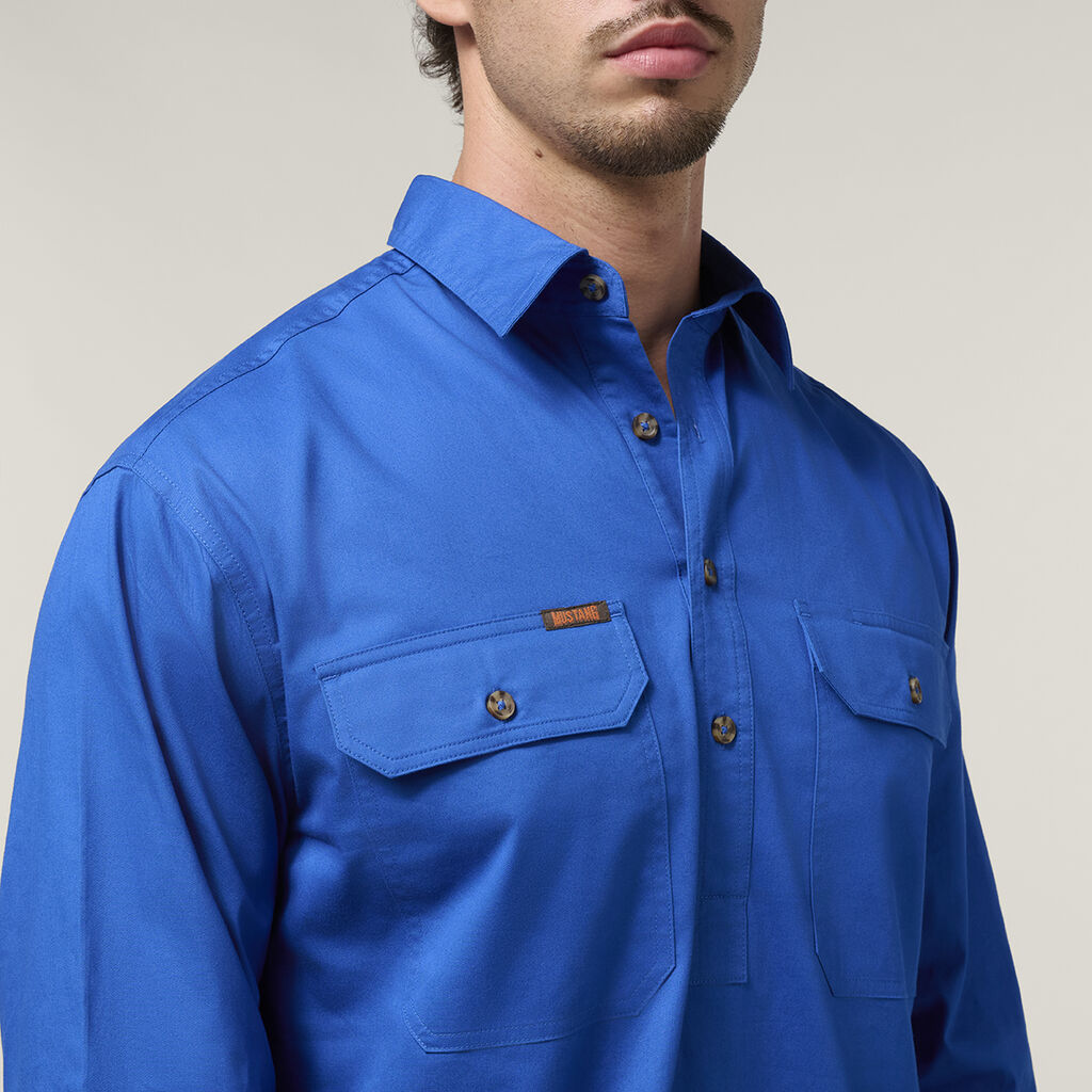 Hard Yakka Mustang Closed Front Work Shirt (Y04004)