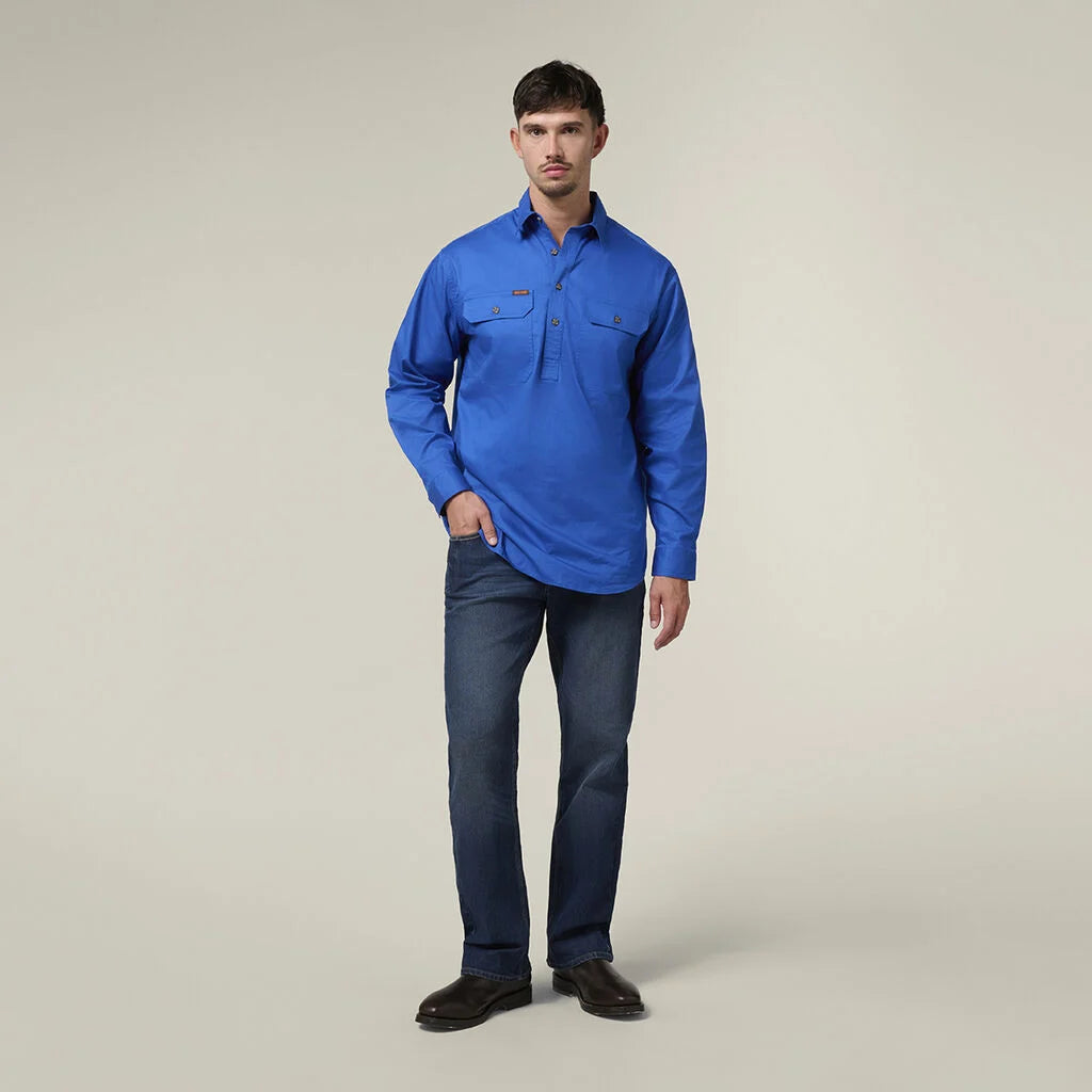 Hard Yakka Mustang Closed Front Work Shirt (Y04004)