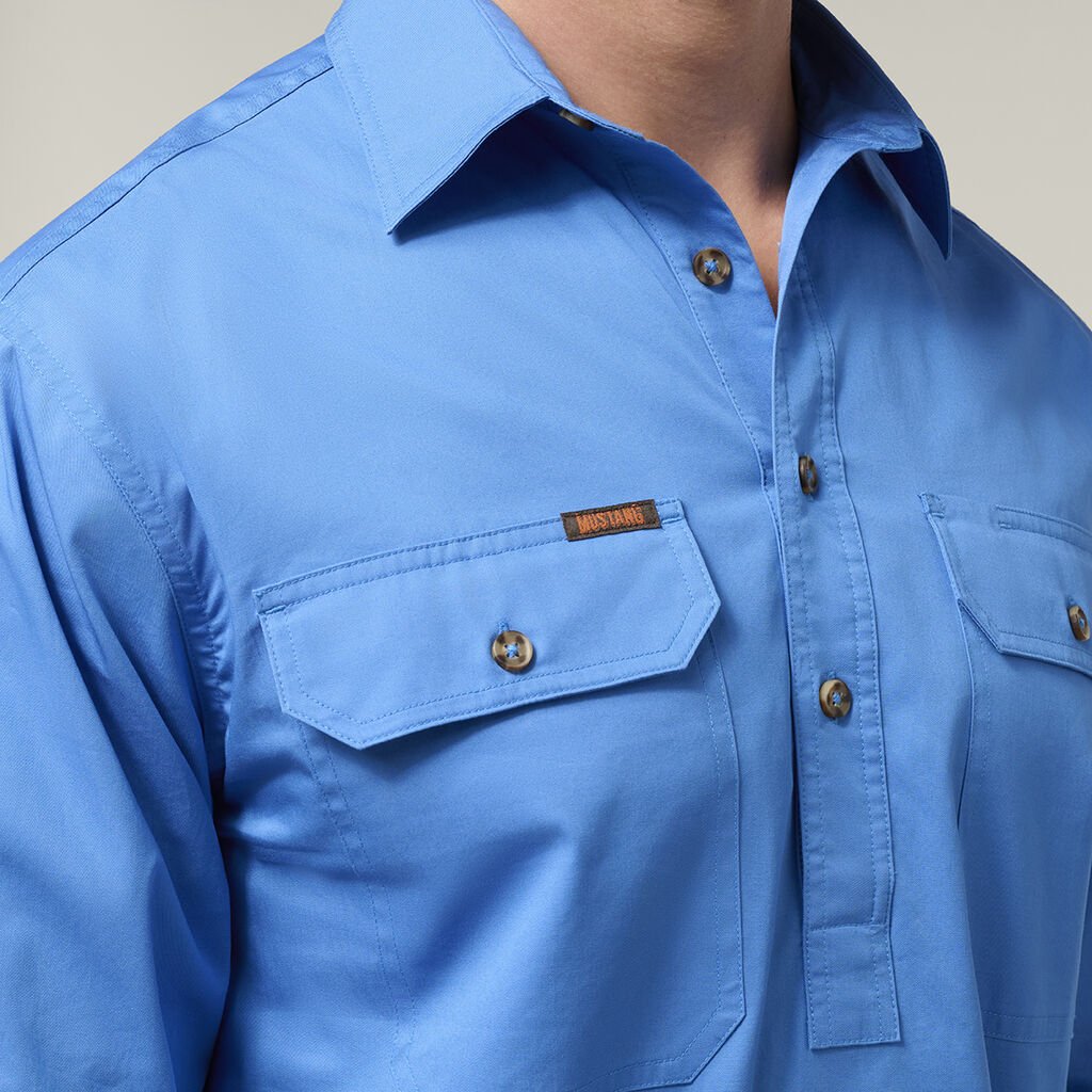 Hard Yakka Mustang Closed Front Work Shirt (Y04004)