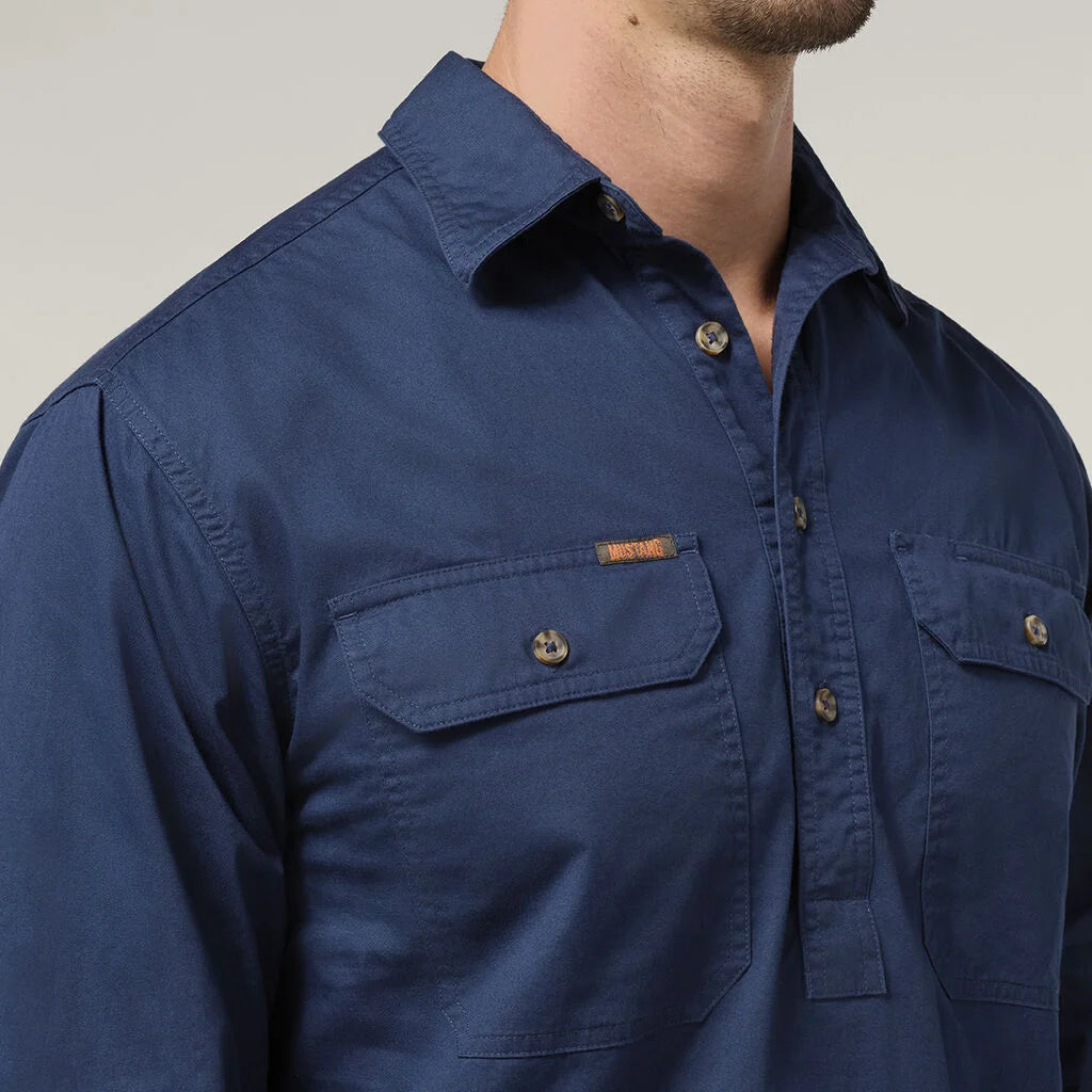 Hard Yakka Mustang Closed Front Work Shirt (Y04004)