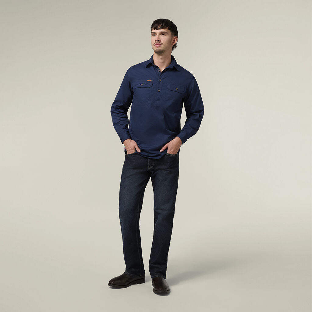 Hard Yakka Mustang Closed Front Work Shirt (Y04004)