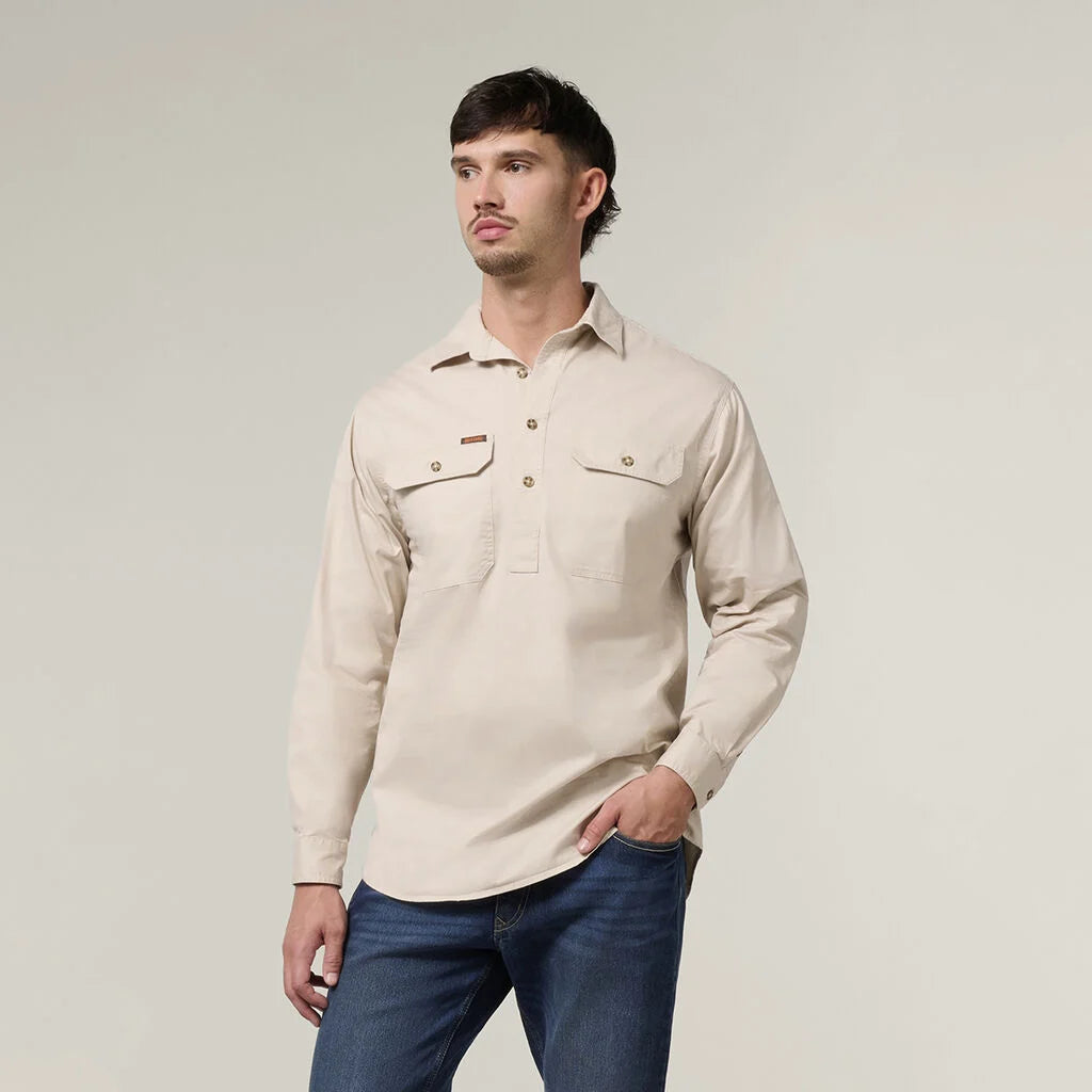 Hard Yakka Mustang Closed Front Work Shirt (Y04004)