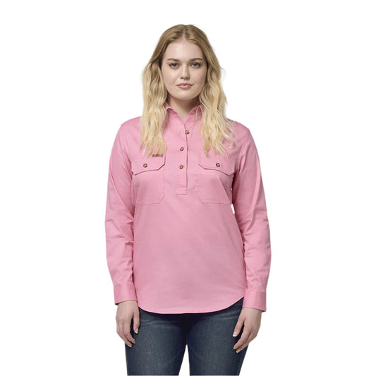 Hard Yakka Women'S Heritage Closed Front Drill Shirt (Y08399)