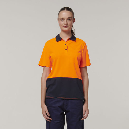 Hard Yakka Women's Short Sleeve Hi Vis Polo (Y08601)