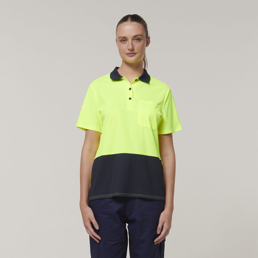 Hard Yakka Women's Short Sleeve Hi Vis Polo (Y08601)