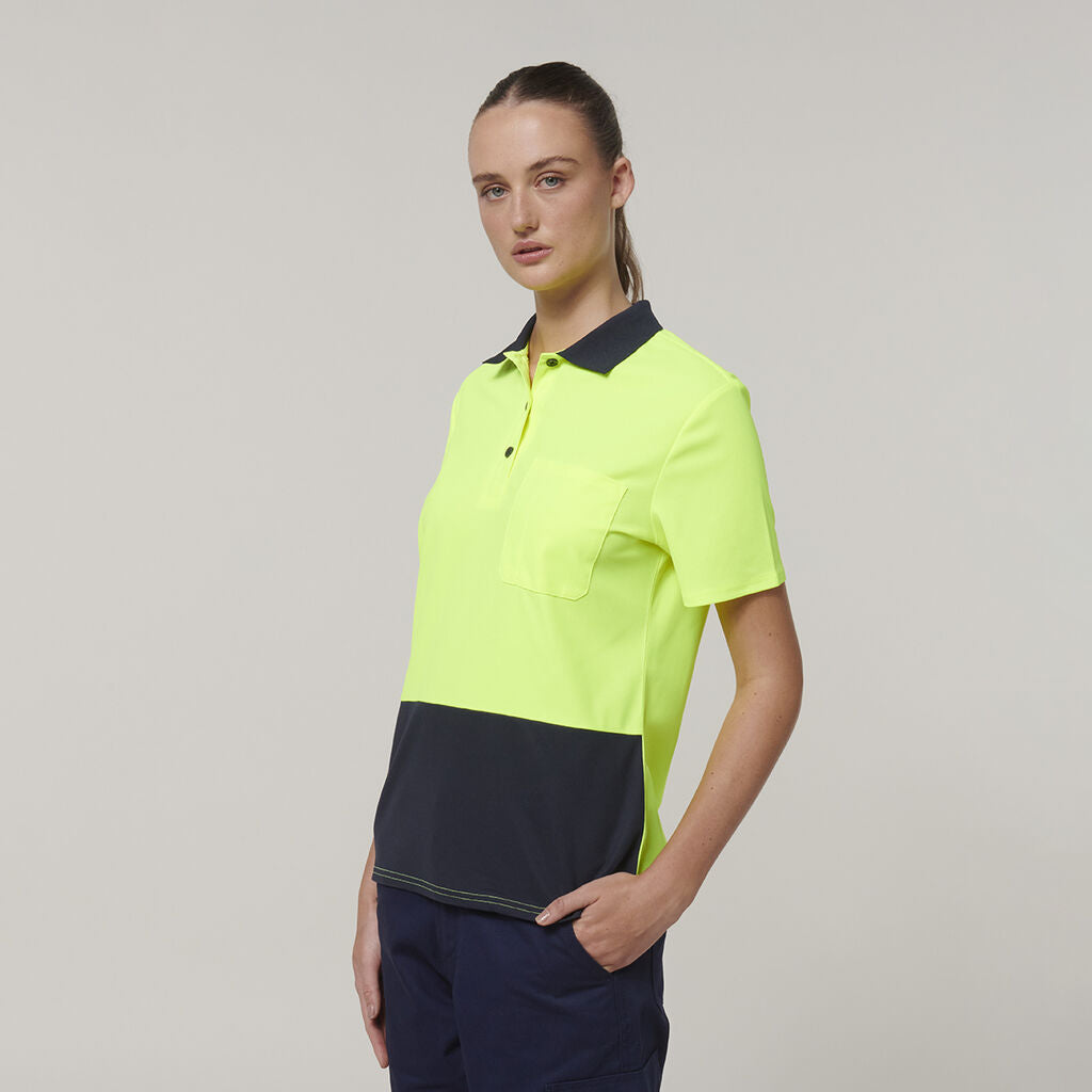 Hard Yakka Women's Short Sleeve Hi Vis Polo (Y08601)