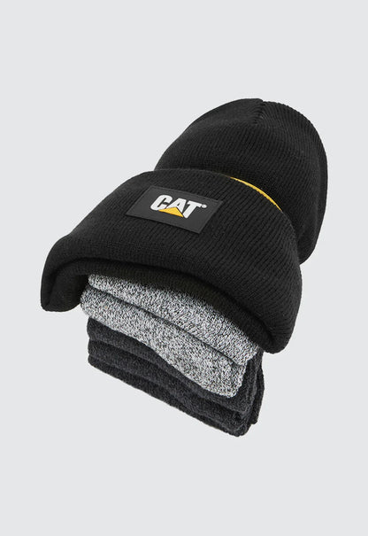 CAT Workwear Logo Knit Cap/ 5-Sock Bundle (1490049)