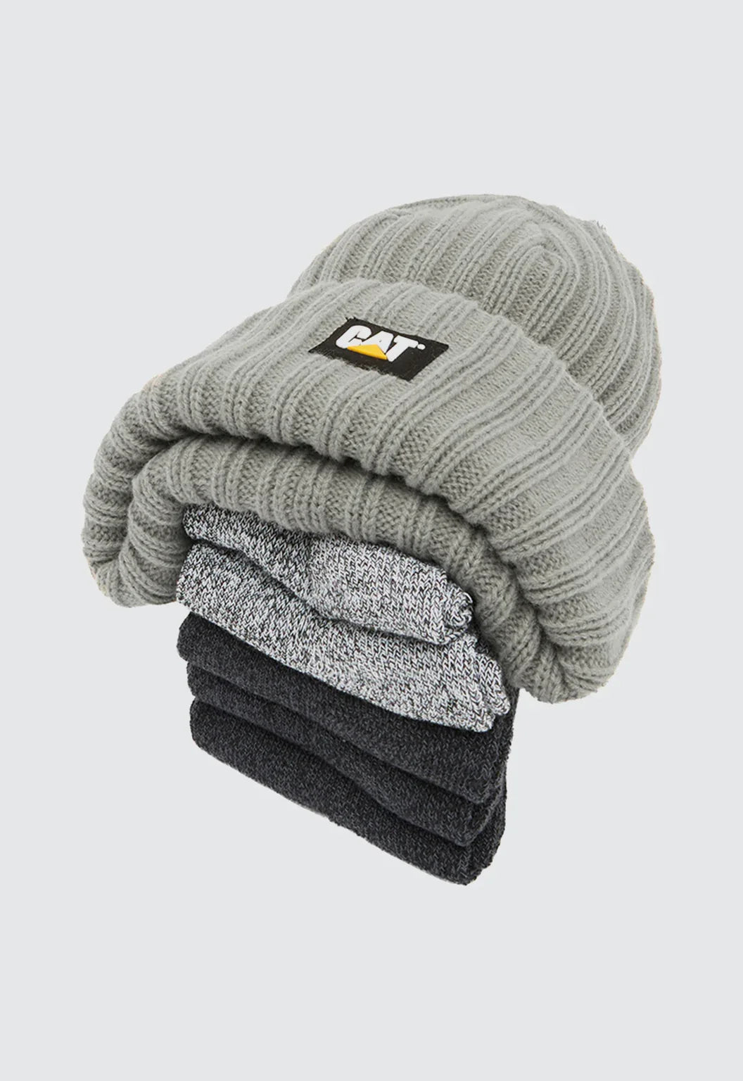 CAT Workwear Logo Knit Cap/ 5-Sock Bundle (1490049)