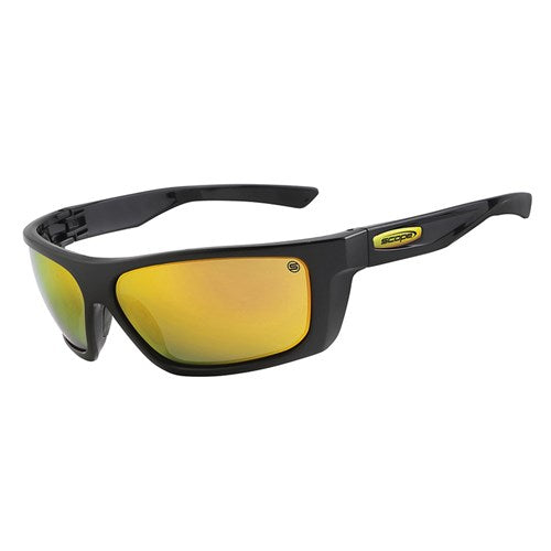 Pro Choice Flash Jet Black Gloss Frame Yellow Mirror-(160YM)