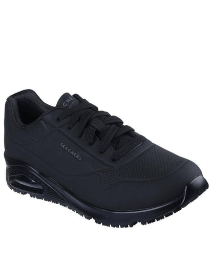 Skechers Mens Work Relaxed Fit: Uno Slip Resistant - Sutal Wide Fit (200054W)