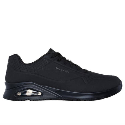 Skechers Mens Work Relaxed Fit: Uno Slip Resistant - Sutal Wide Fit (200054W)