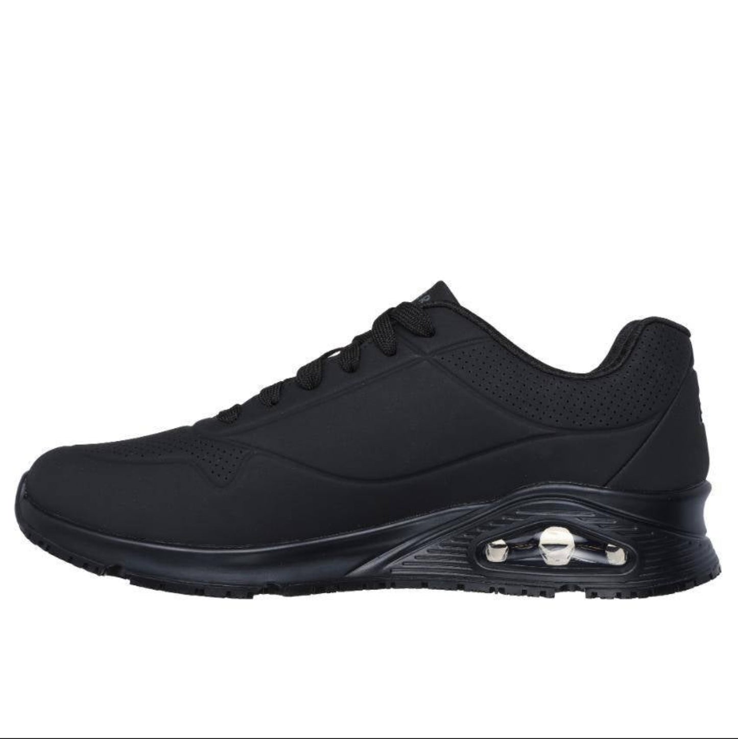 Skechers Mens Work Relaxed Fit: Uno Slip Resistant - Sutal Wide Fit (200054W)