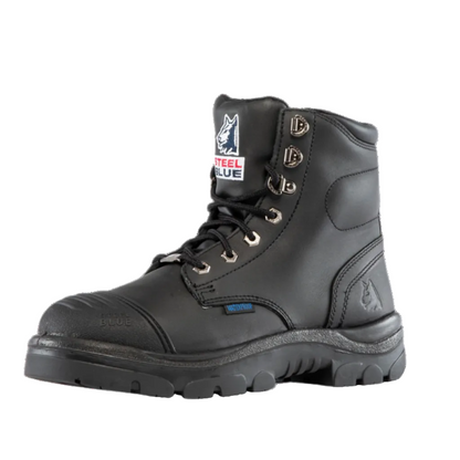 Steel Blue Argyle Zip Scuff Waterproof Boot (312639)