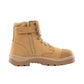 Steel Blue Argyle Lace Up Safety Boot with Zip and Scuff Cap (312652)