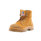 Steel Blue Argyle Lace Up Safety Boot with Zip and Scuff Cap (312652)