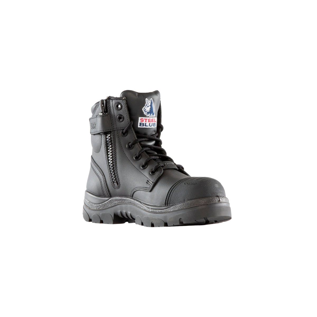 Steel Blue Argyle Zip Scuff Composite (318592)