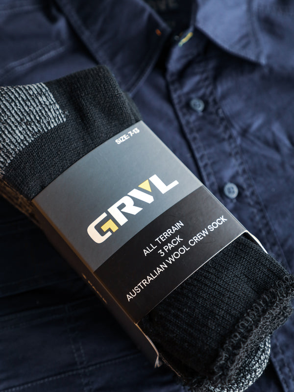 GRVL All Terrain 3 Pack Sock (GRVLS1)