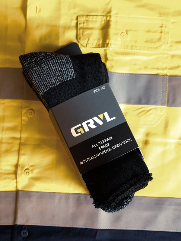 GRVL All Terrain 3 Pack Sock (GRVLS1)
