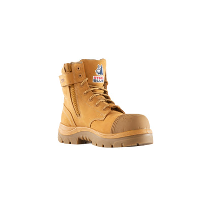 Steel Blue Argyle Ladies Scuff Composite Boot (518579)