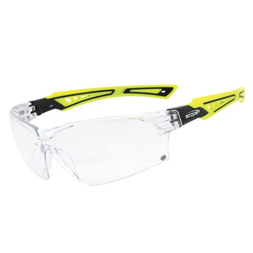 Pro Choice Bionix Hi Vis Green//Black Temple Titanium AF/AS Clear Lens-(860HVC)
