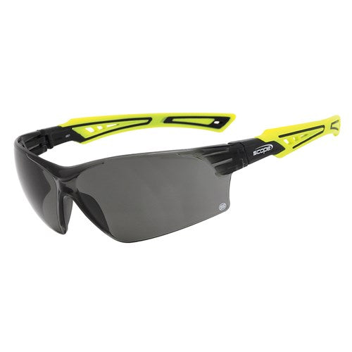 Pro Choice Bionix Hi Vis Green/Black Temple Titanium AF/AS Smoke Lens-(860HVS)