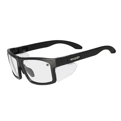 Pro Choice Cross Fit Frozen Blk Frame AF/AS Clear Lens/Inc Spare X-Fit Temples-(900C)