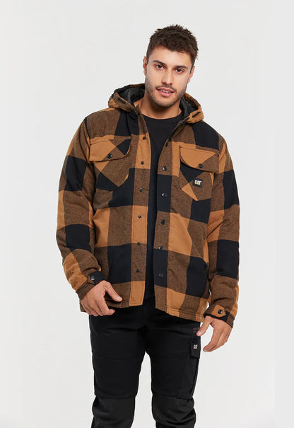 CAT Workwear Hooded Flannel Shirt Jacket (1040045)