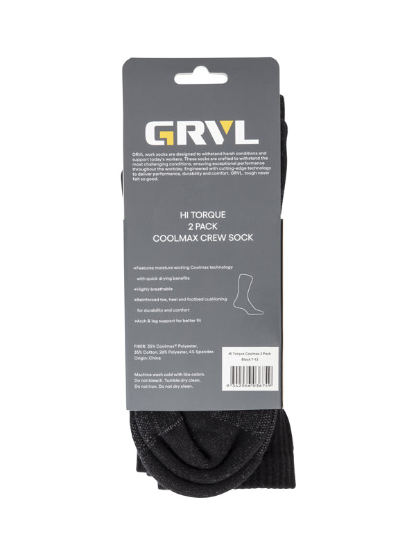 GRVL Hi Torque Coolmax 2 Pack Sock (GRVLS4)