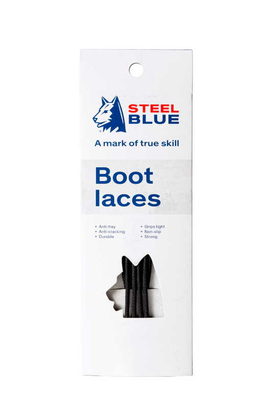 Steel Blue PK 10 Laces Retail Executive