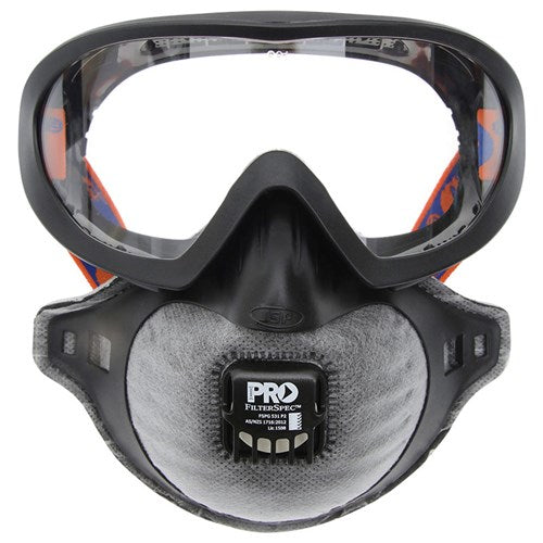 Pro Choice Filterspec Pro Goggle & Mask Combo - P2+V+C X 3 Masks Each of 1 (FSPG)