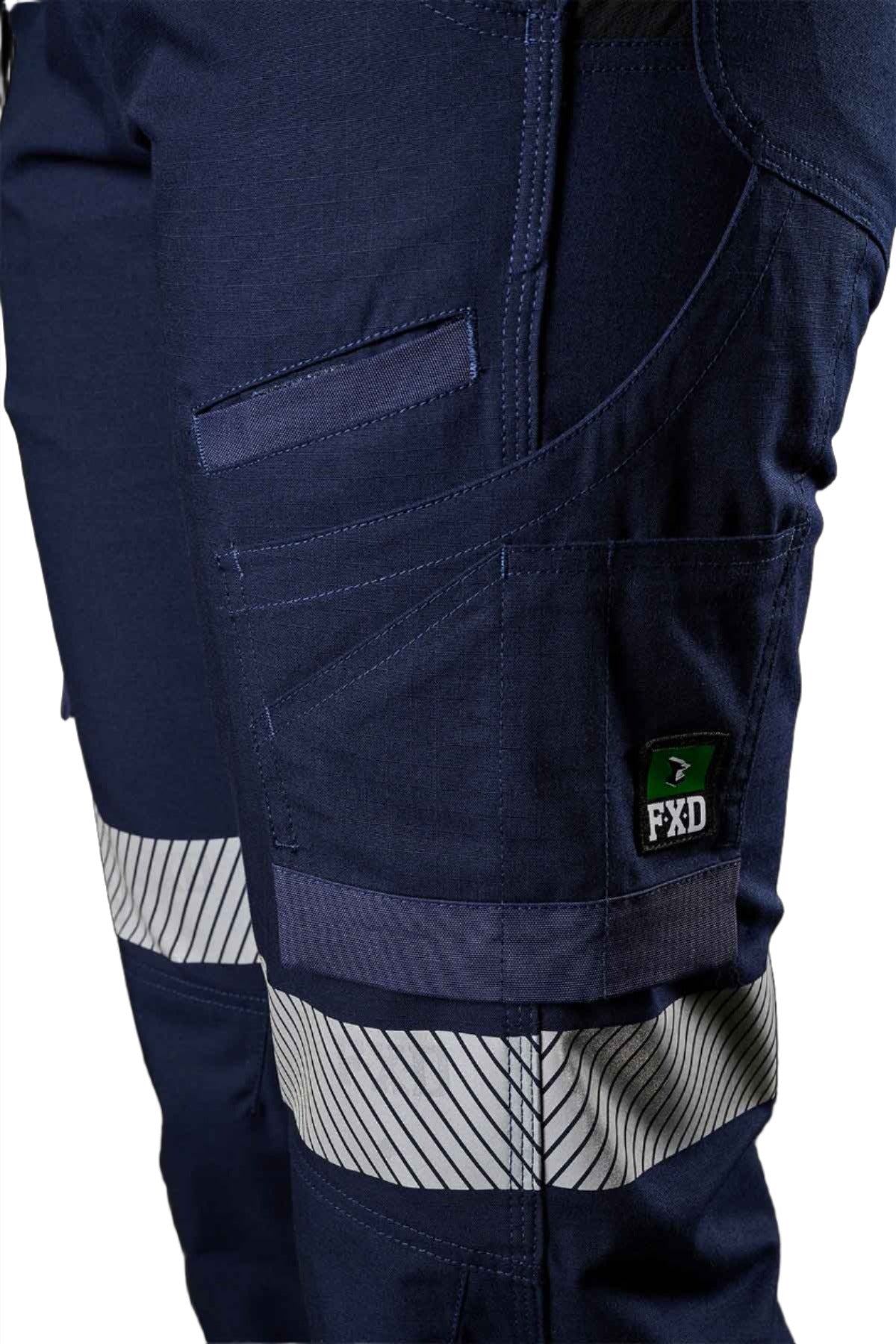 FXD Workwear Reflective Cuffed Stretch Ripstop Work Pants (WP8WT)