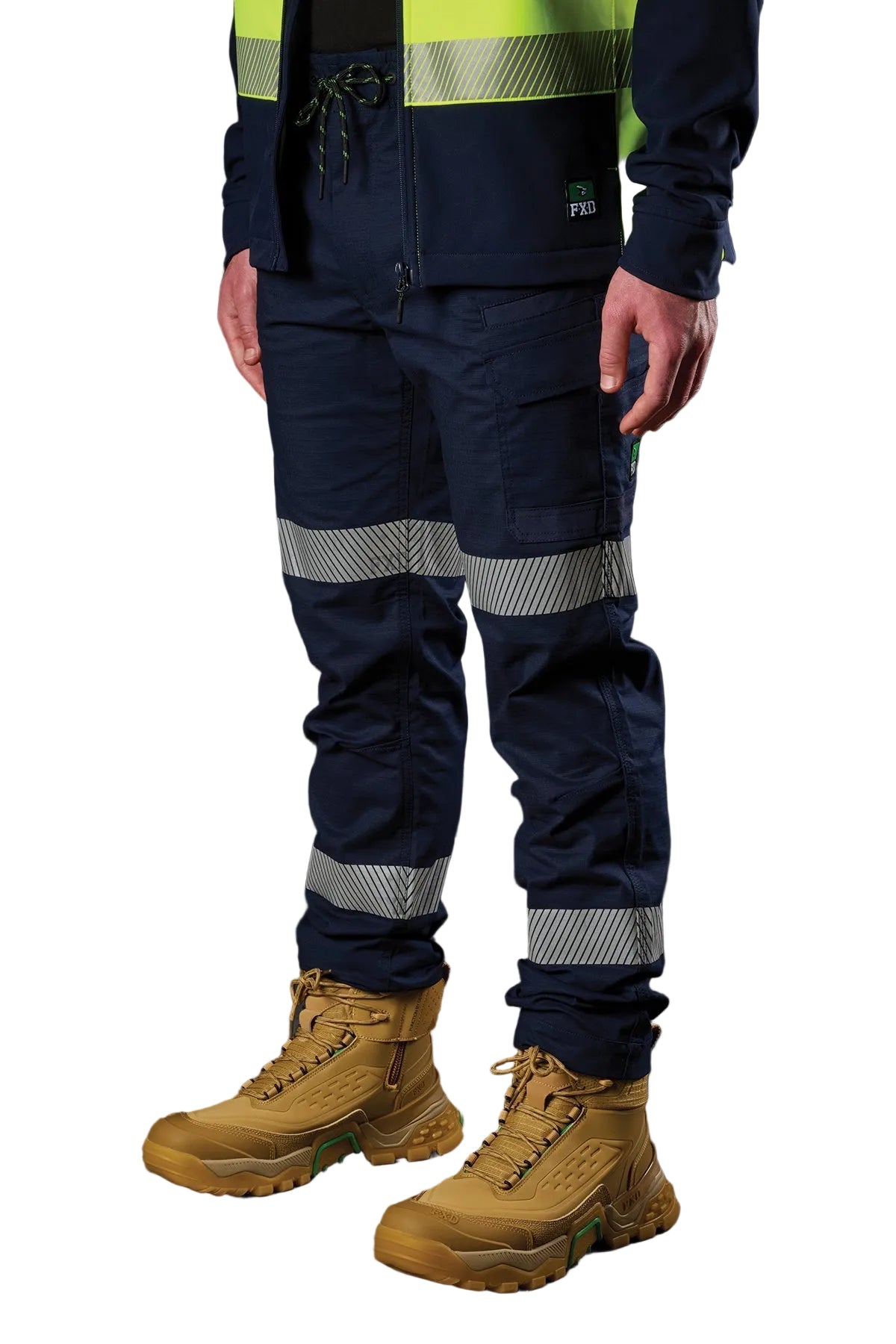 FXD Workwear Reflective Elastic Waist Stretch Ripstop Work Pant (WP12T)