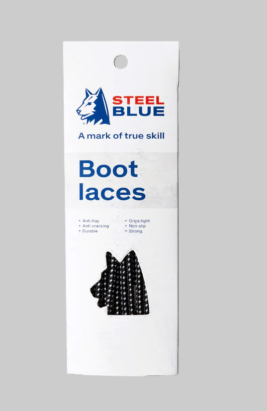 Steel Blue PK 10 Laces Retail Graphene