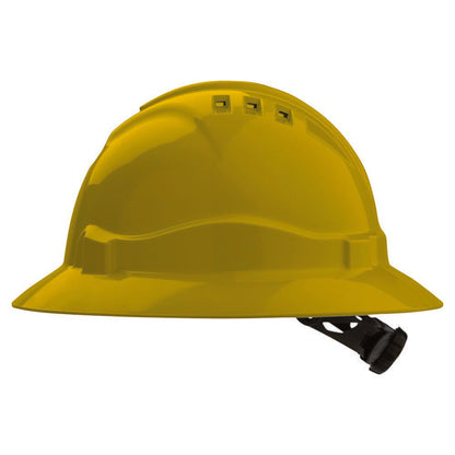 Pro ChoiceV6 Hard Hat Vented Full Brim Ratchet Harness-(HHV6FB)
