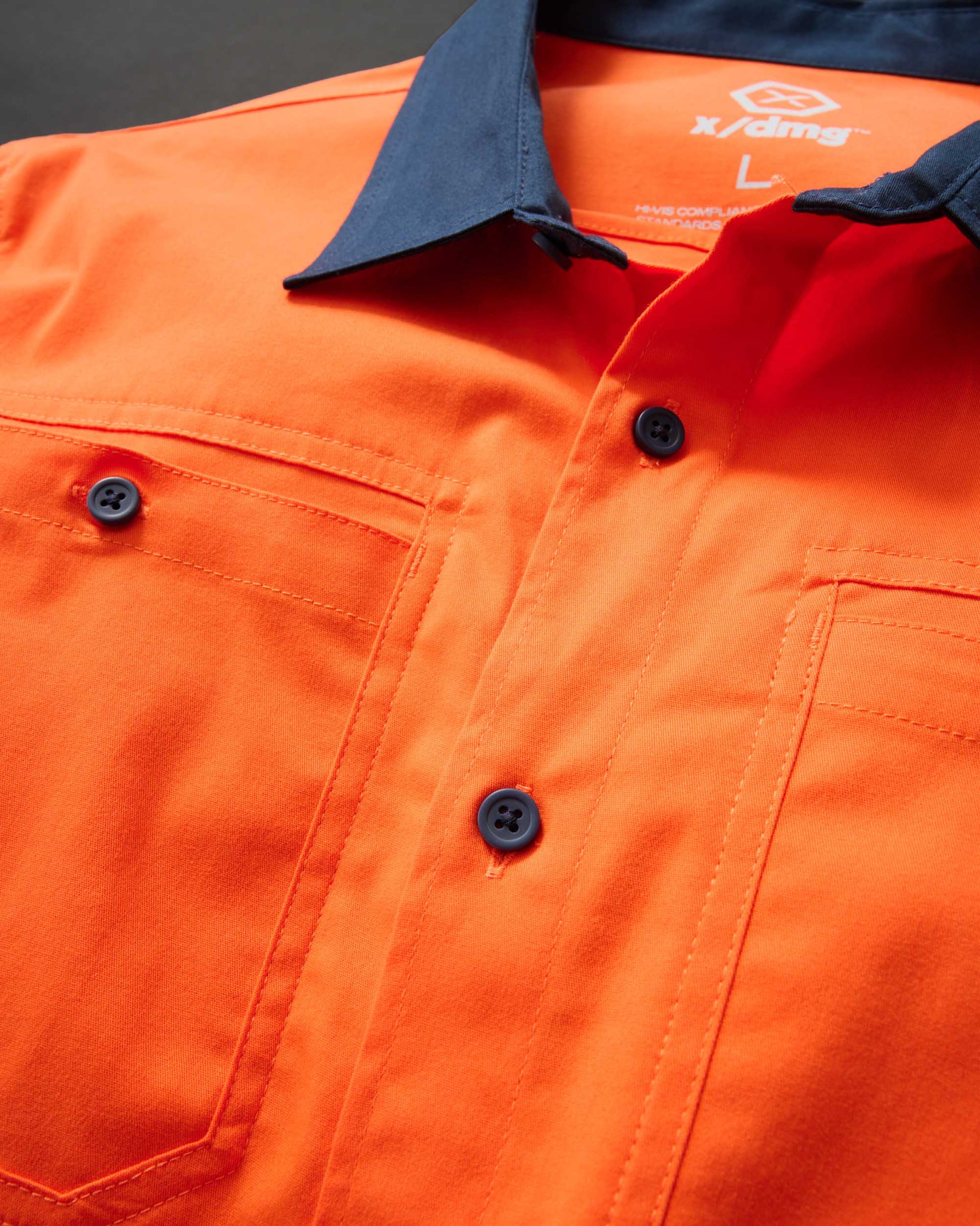 XDMG Workwear Tapped Long Sleeve Hi Vis Shirt (ULS-1T)