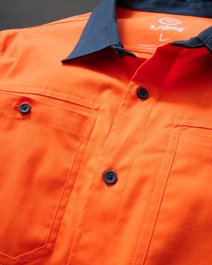 XDMG Workwear Tapped Long Sleeve Hi Vis Shirt (ULS-1T)