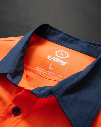 XDMG Workwear Tapped Long Sleeve Hi Vis Shirt (ULS-1T)