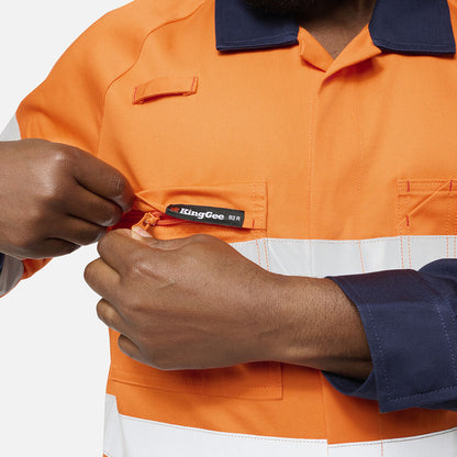 King Gee Originals Spliced Hi Vis Overall (K51008)