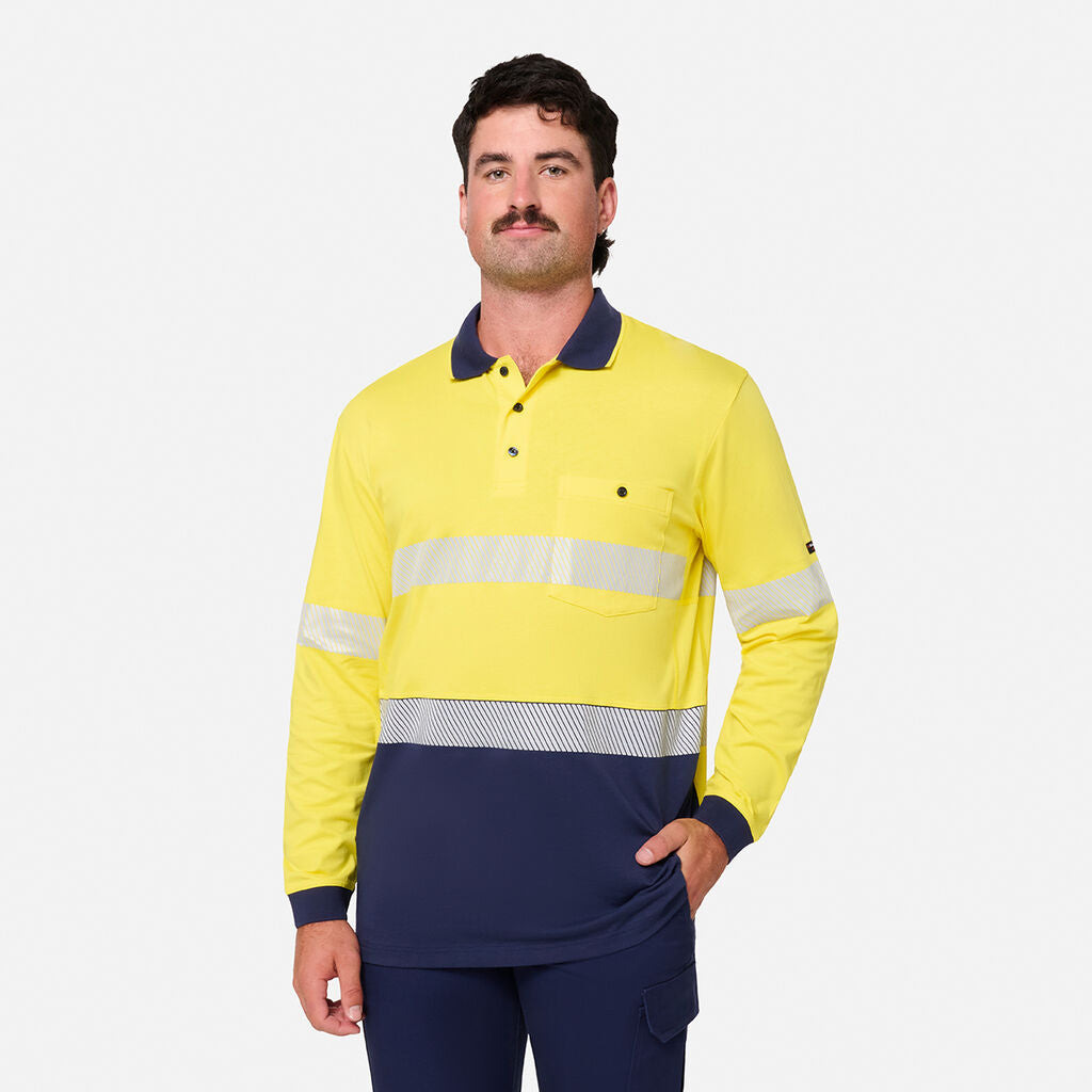 King Gee Originals Hi-Vis Spliced Cotton Polo (K54926)