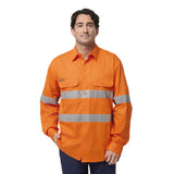 King Gee Originals Hi Vis Vented Taped Long Sleeve Shirt (K54932)